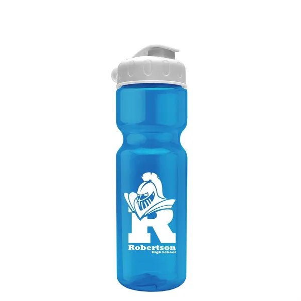 Transparent bottle with a flip top lid, 28 oz.... from ASI 40480 Koozie Group