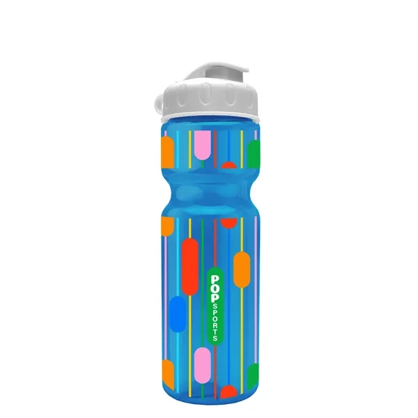 Transparent bottle with a flip top lid, 28 oz.... from ASI 40480 Koozie Group