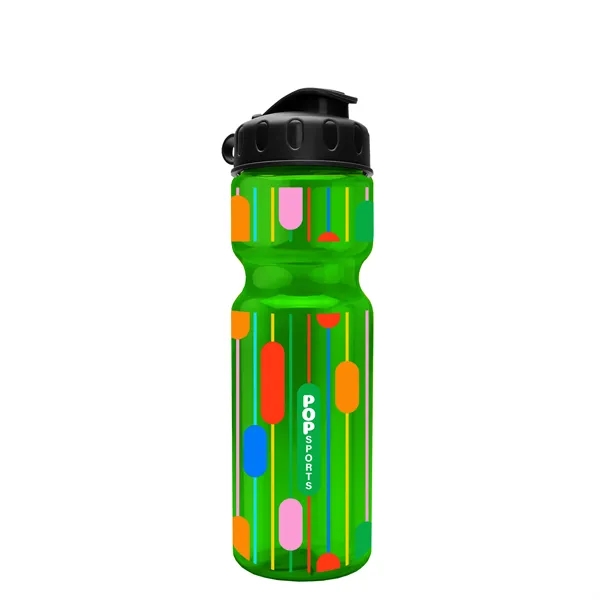 Transparent bottle with a flip top lid, 28 oz.... from ASI 40480 Koozie Group