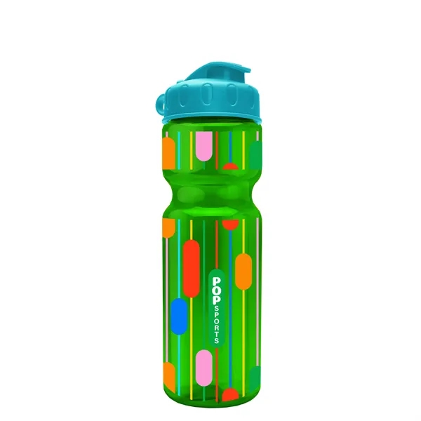 Transparent bottle with a flip top lid, 28 oz.... from ASI 40480 Koozie Group