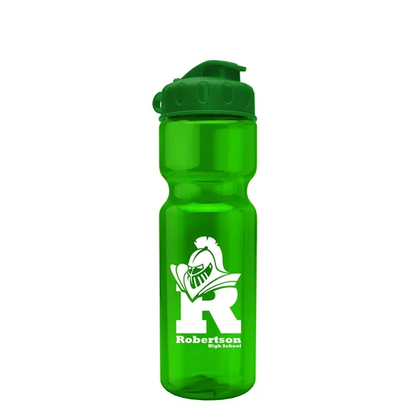 Transparent bottle with a flip top lid, 28 oz.... from ASI 40480 Koozie Group