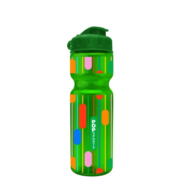 Transparent bottle with a flip top lid, 28 oz.... from ASI 40480 Koozie Group
