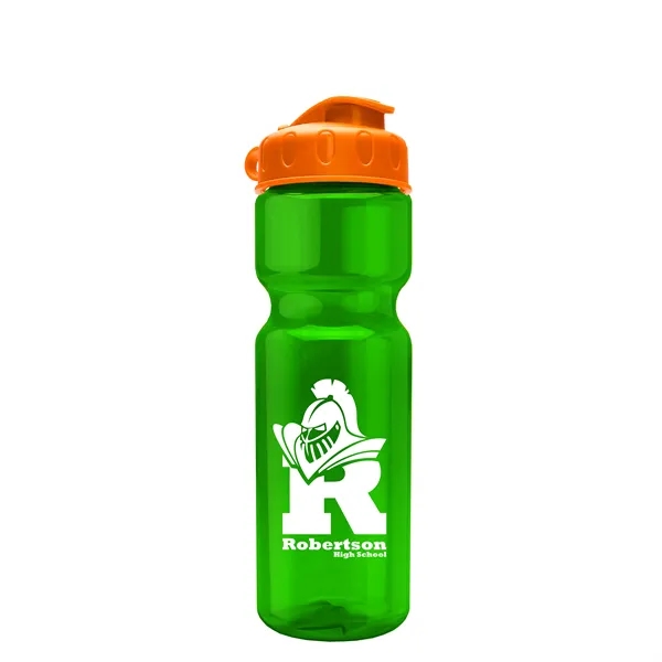 Transparent bottle with a flip top lid, 28 oz.... from ASI 40480 Koozie Group