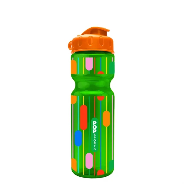 Transparent bottle with a flip top lid, 28 oz.... from ASI 40480 Koozie Group