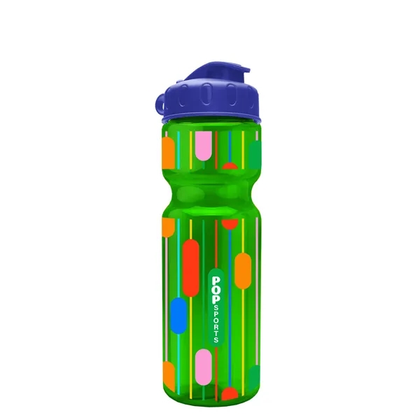 Transparent bottle with a flip top lid, 28 oz.... from ASI 40480 Koozie Group