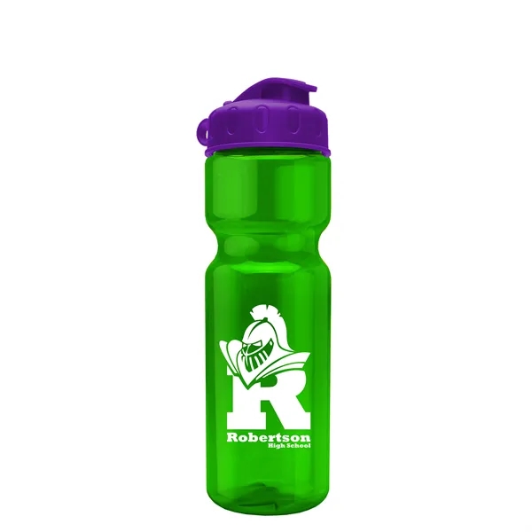 Transparent bottle with a flip top lid, 28 oz.... from ASI 40480 Koozie Group