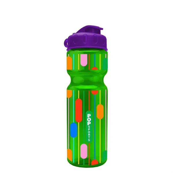 Transparent bottle with a flip top lid, 28 oz.... from ASI 40480 Koozie Group