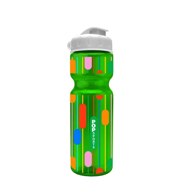 Transparent bottle with a flip top lid, 28 oz.... from ASI 40480 Koozie Group