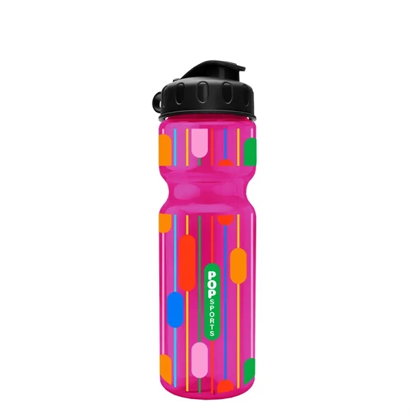 Transparent bottle with a flip top lid, 28 oz.... from ASI 40480 Koozie Group