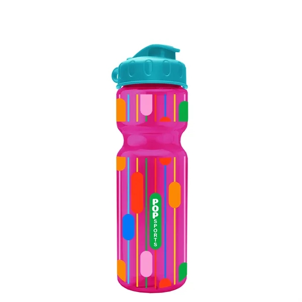 Transparent bottle with a flip top lid, 28 oz.... from ASI 40480 Koozie Group