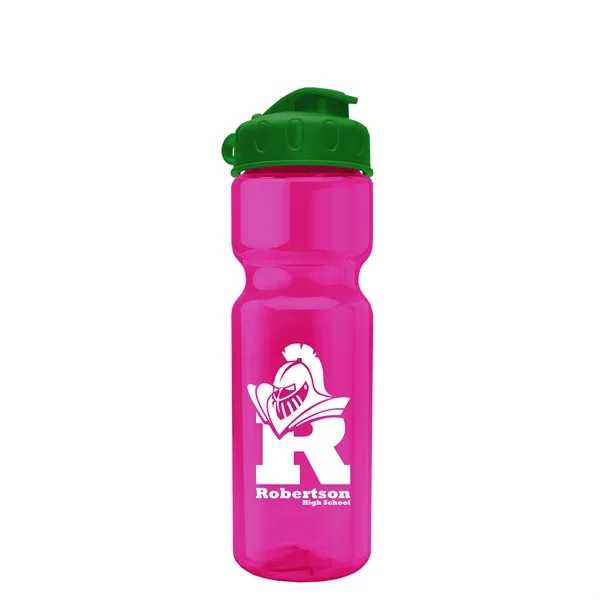 Transparent bottle with a flip top lid, 28 oz.... from ASI 40480 Koozie Group