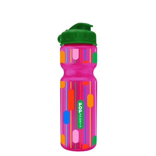 Transparent bottle with a flip top lid, 28 oz.... from ASI 40480 Koozie Group