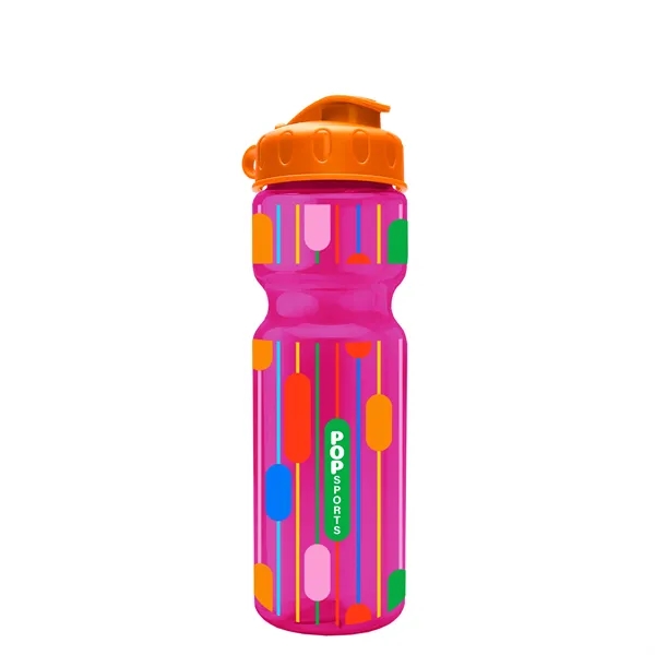Transparent bottle with a flip top lid, 28 oz.... from ASI 40480 Koozie Group