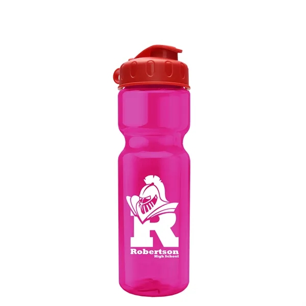 Transparent bottle with a flip top lid, 28 oz.... from ASI 40480 Koozie Group