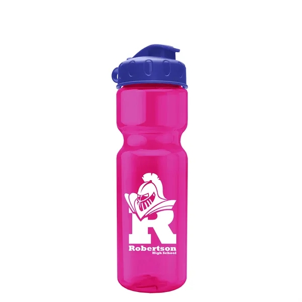 Transparent bottle with a flip top lid, 28 oz.... from ASI 40480 Koozie Group