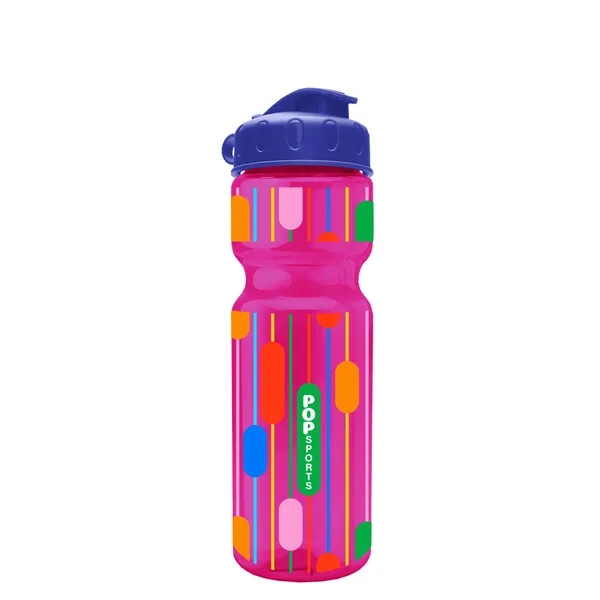 Transparent bottle with a flip top lid, 28 oz.... from ASI 40480 Koozie Group
