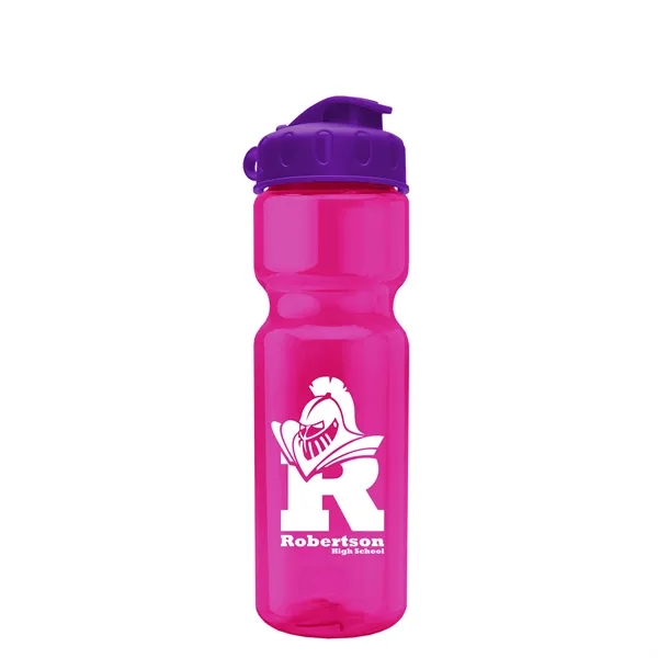 Transparent bottle with a flip top lid, 28 oz.... from ASI 40480 Koozie Group