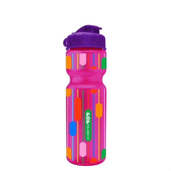 Transparent bottle with a flip top lid, 28 oz.... from ASI 40480 Koozie Group