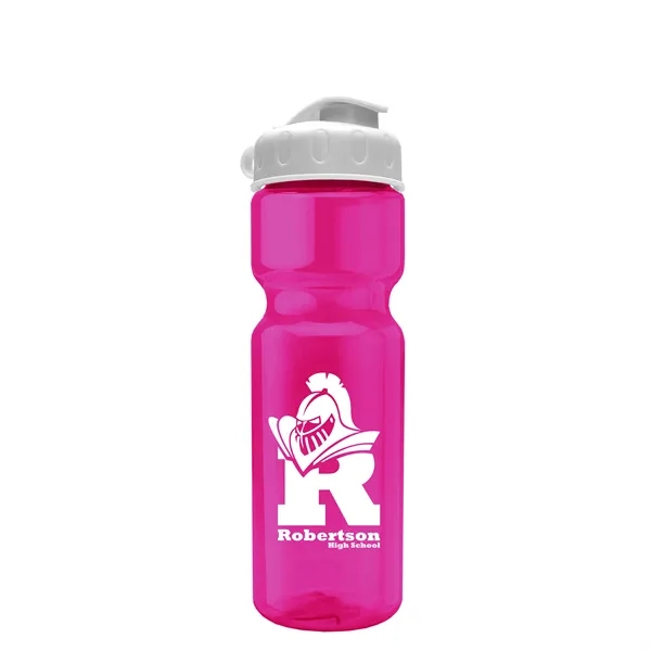 Transparent bottle with a flip top lid, 28 oz.... from ASI 40480 Koozie Group