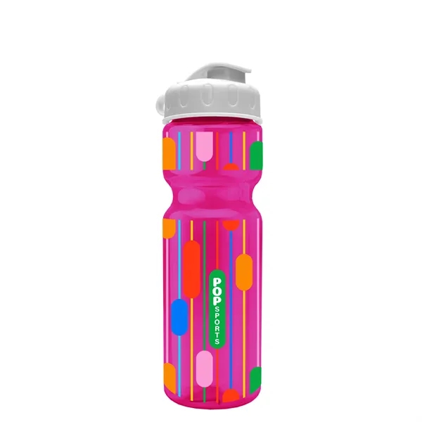 Transparent bottle with a flip top lid, 28 oz.... from ASI 40480 Koozie Group
