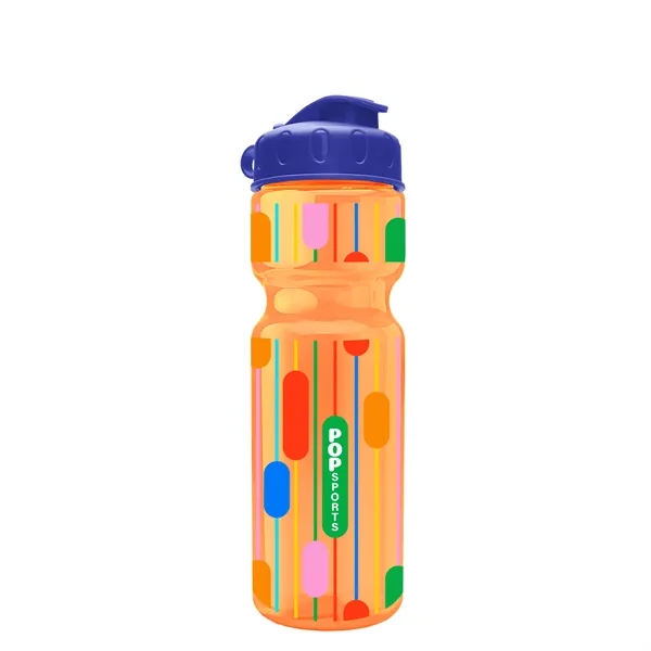 Transparent bottle with a flip top lid, 28 oz.... from ASI 40480 Koozie Group