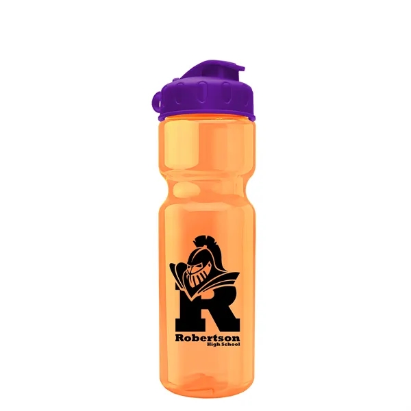 Transparent bottle with a flip top lid, 28 oz.... from ASI 40480 Koozie Group