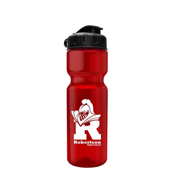 Transparent bottle with a flip top lid, 28 oz.... from ASI 40480 Koozie Group