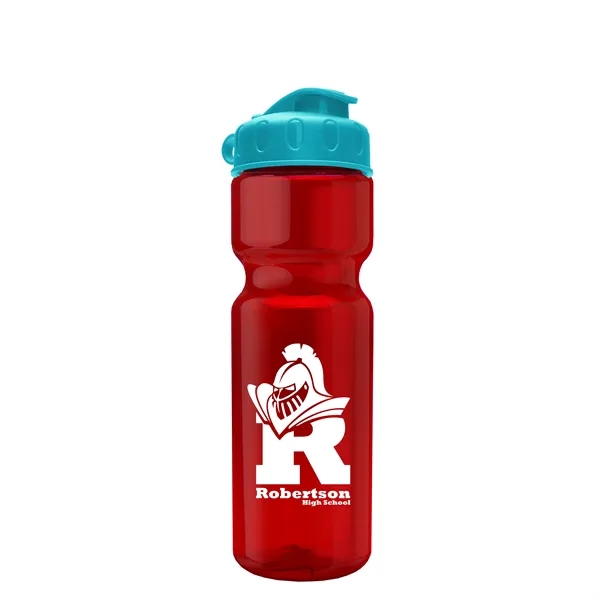 Transparent bottle with a flip top lid, 28 oz.... from ASI 40480 Koozie Group