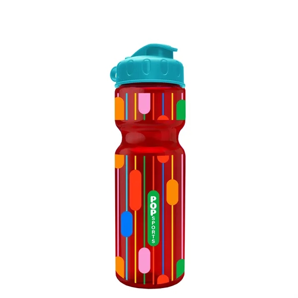 Transparent bottle with a flip top lid, 28 oz.... from ASI 40480 Koozie Group