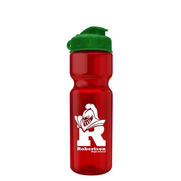 Transparent bottle with a flip top lid, 28 oz.... from ASI 40480 Koozie Group