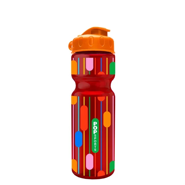 Transparent bottle with a flip top lid, 28 oz.... from ASI 40480 Koozie Group