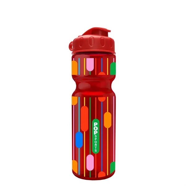 Transparent bottle with a flip top lid, 28 oz.... from ASI 40480 Koozie Group