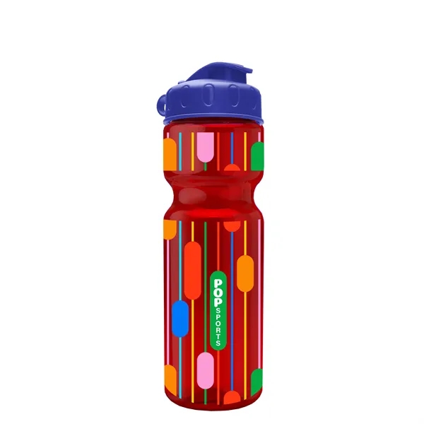 Transparent bottle with a flip top lid, 28 oz.... from ASI 40480 Koozie Group