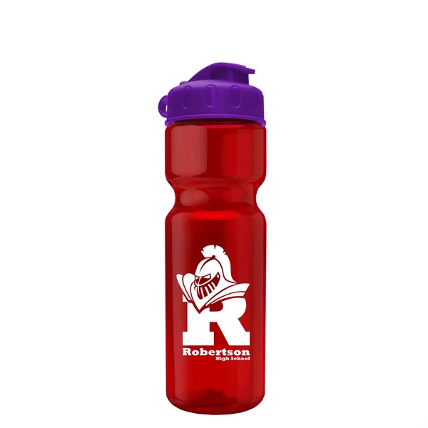 Transparent bottle with a flip top lid, 28 oz.... from ASI 40480 Koozie Group