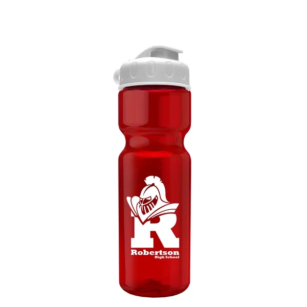 Transparent bottle with a flip top lid, 28 oz.... from ASI 40480 Koozie Group