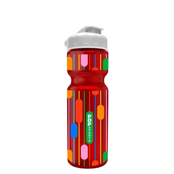 Transparent bottle with a flip top lid, 28 oz.... from ASI 40480 Koozie Group