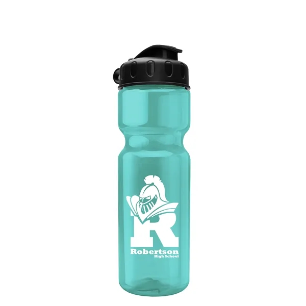 Transparent bottle with a flip top lid, 28 oz.... from ASI 40480 Koozie Group