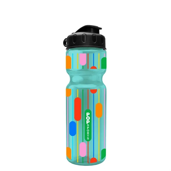 Transparent bottle with a flip top lid, 28 oz.... from ASI 40480 Koozie Group