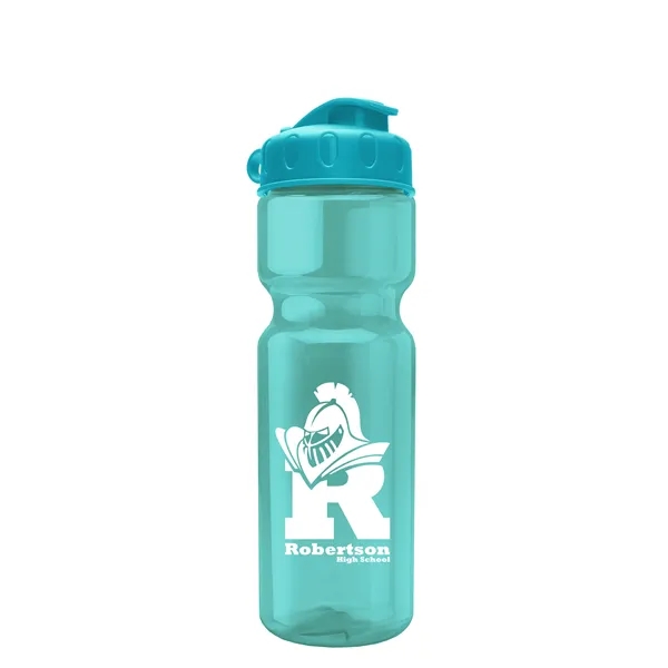 Transparent bottle with a flip top lid, 28 oz.... from ASI 40480 Koozie Group