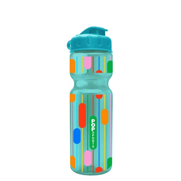 Transparent bottle with a flip top lid, 28 oz.... from ASI 40480 Koozie Group
