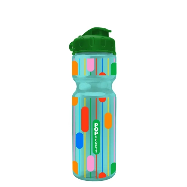 Transparent bottle with a flip top lid, 28 oz.... from ASI 40480 Koozie Group