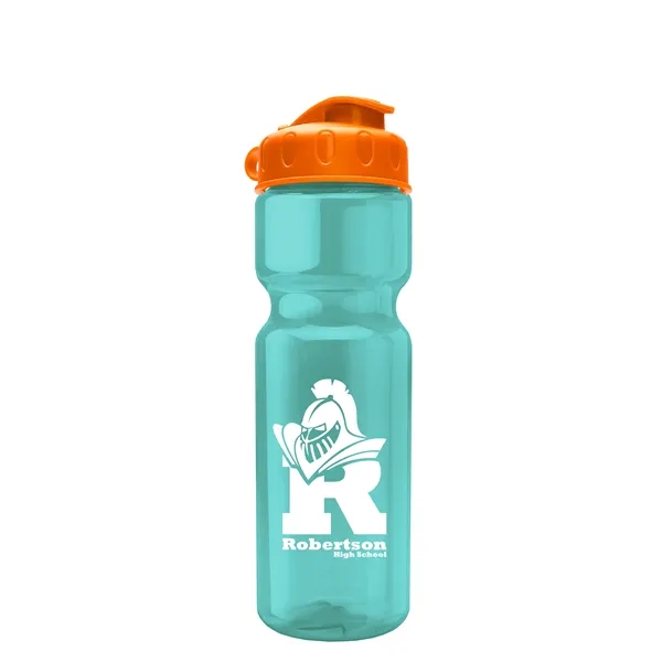 Transparent bottle with a flip top lid, 28 oz.... from ASI 40480 Koozie Group