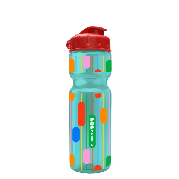 Transparent bottle with a flip top lid, 28 oz.... from ASI 40480 Koozie Group