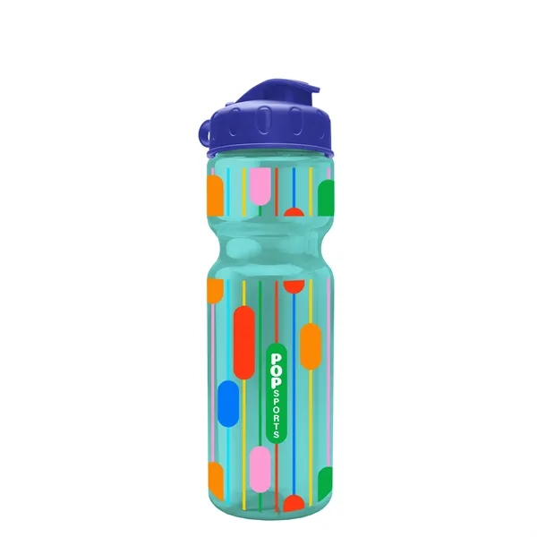 Transparent bottle with a flip top lid, 28 oz.... from ASI 40480 Koozie Group
