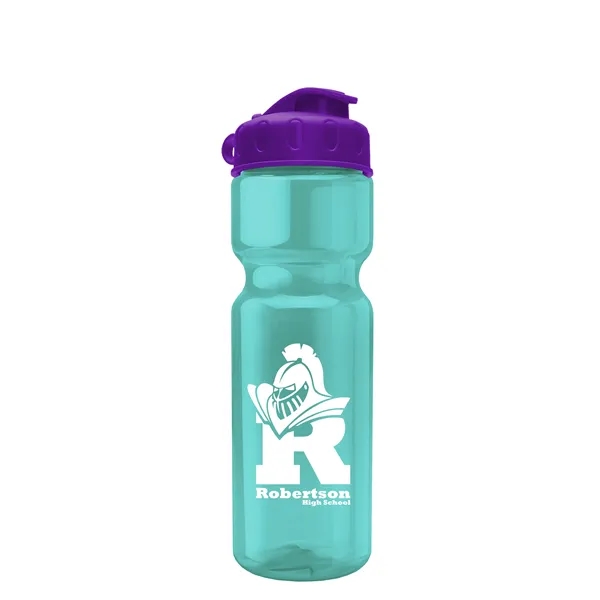 Transparent bottle with a flip top lid, 28 oz.... from ASI 40480 Koozie Group
