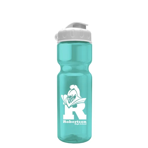 Transparent bottle with a flip top lid, 28 oz.... from ASI 40480 Koozie Group