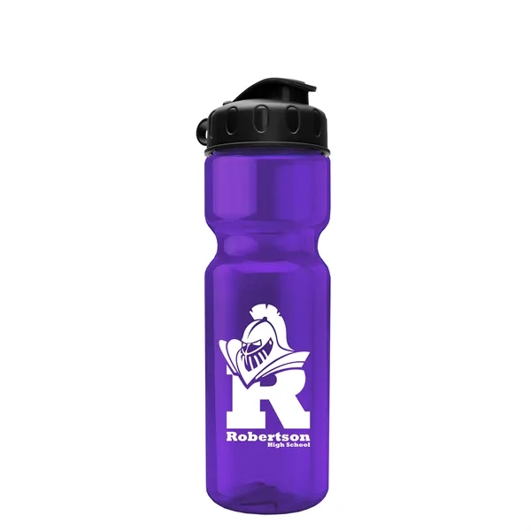 Transparent bottle with a flip top lid, 28 oz.... from ASI 40480 Koozie Group