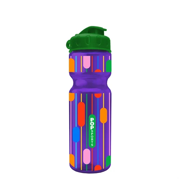 Transparent bottle with a flip top lid, 28 oz.... from ASI 40480 Koozie Group