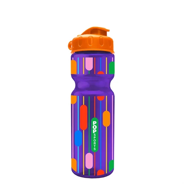 Transparent bottle with a flip top lid, 28 oz.... from ASI 40480 Koozie Group