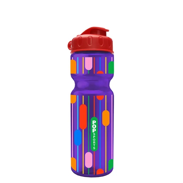 Transparent bottle with a flip top lid, 28 oz.... from ASI 40480 Koozie Group